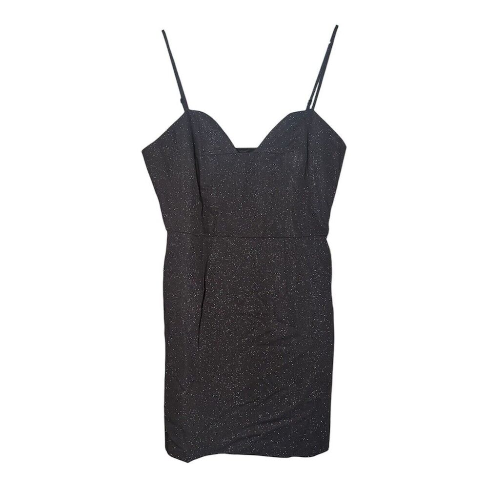 NSR Napian Sea Rd Black Shimmer Minidress Large NWT